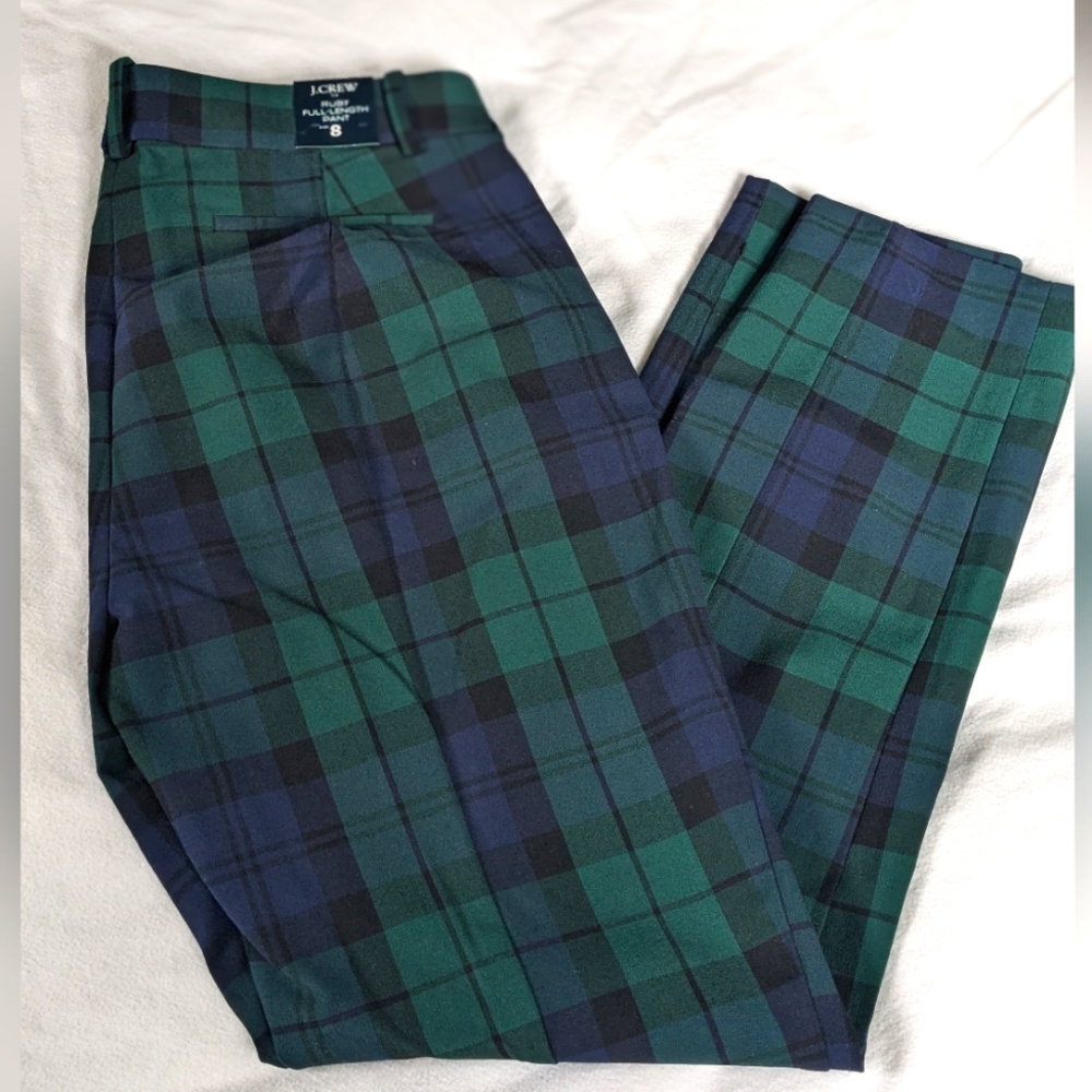 NWT J Crew Plaid Ruby pant